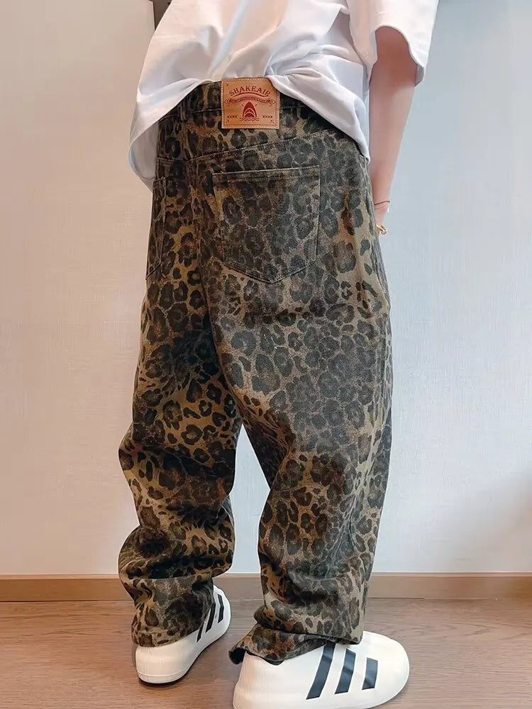 Calça Baggy Leopard