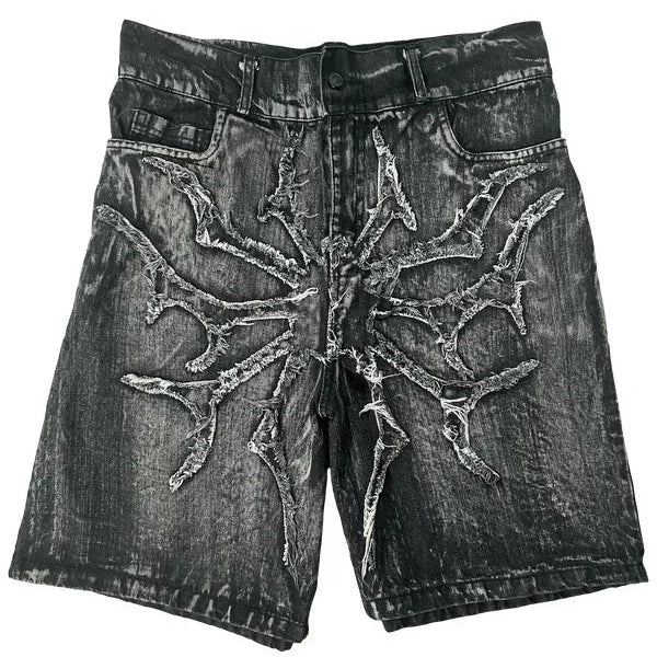 Shorts Baggy Goth Spider