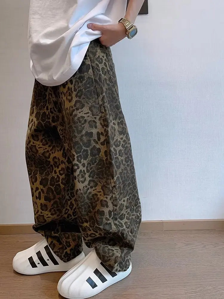 Calça Baggy Leopard