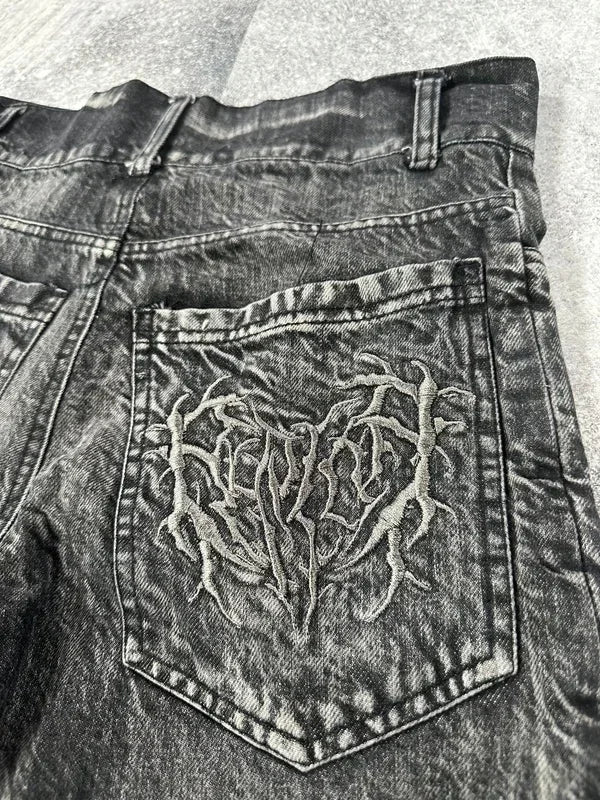 Shorts Baggy Goth Spider